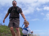 imgp0225  Holding on tight to Daddy on the Pillbox trail!