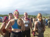 100 5696  Talking to SSGT Weyland after the race - she was writing a story about us. Laurie found her in the frey by noticing her nice camera :)