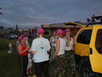 DSC 5323  Leo found us hot pink bandanas with skulls on them...
