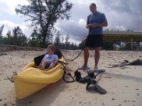 IMGP1606  Kayaking, followed by brunch at the O club on base...