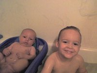 ATT00071  Rub a dub dub, two boys in a tub!