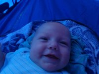 P8010013  Ben liked chillin' in the tent :)