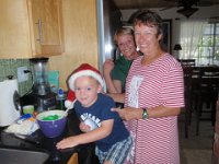 PC240006  Making holly cookies with Nana and Gramma!