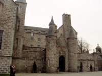 DSC00493  Dave and the boys at the Skene Castle waiting for the guests to arrive. The wedding party is upstairs doing final preps...