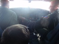 P4140035  The pilots brought Sam RIGHT up into the cockpit!