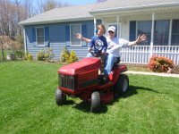 P4170003  Each year we have a new tractor picture! This time Sam did most of the driving!
