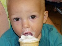 P7260006  Ben's first soft serve!