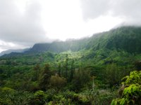 IMGP0938  We were showered on briefly - the sun is peeking through the clouds here, sending a diffuse shaft of light down on Waimanalo.