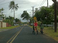 biking to school2  Our morning jog to school caught by Gramma!!!