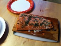 photo 7  And salmon on a cedar plank!