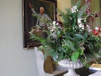 IMGP4981  I loved the arrangements with all the evergreens and other plants in them. I really want to do these! Reminds me of my bouquet when Dave and I got married. I requested all items that you'd find in the forest at the Saratoga Springs State Park (where we often ran or snowshoed). I got the most amazing arrangement with berries, pine cones, spruce boughs. I loved it.