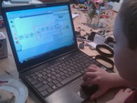IMAG1857  Sam is programming AlphaRex!