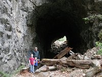 IMGP7144  This is a tunnel directly across from the Lodge. A bit spooky to see all the fallen rocks inside - we stepped in and thought about going through, then thought better of it.