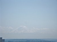 IMG 0853  That is Mount Rainier - it's hulking presence above the clouds!