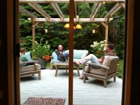 man time  Man time out on the deck.