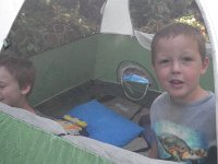 IMGP7384  The boys loved it! Such silliness ensues when a tent goes up. Lots of bashing each other with rolled up sleeping bags.