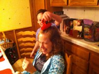 fun at home  Messing around with Mommy!