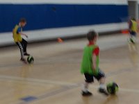 DSC00313  Ben is playing indoor soccer on Fridays, now. He loves sports, so he is doing hoops and soccer. Makes me a little nuts - I guess I have crossed over to the "soccer mom" crowd now! Ben is on the far left.