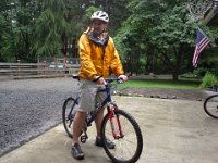 20140525 154605  Dave got his mountain bike back in operation and three of us (me, Dave and Sam) went for a rainy day ride!