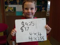 20150206 105531  Ben at our math circle on Fridays. I volunteer at school with two classes on Fridays.