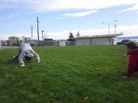 20150222 105531  Remembering how to do somersaults while waiting for the ferry!
