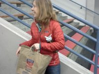 20150222 133846  Both boys sick, so I am carrying the snot rag bag to the ice hockey game.