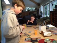 20150423 171707  We hosted a gathering here two weeks ago. The moms are rotating the gathering spot on Fridays after school.