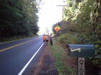 20150828 094906  On a mission to where the girls were having a sleepover, maybe 1/2 mile away. One boy shirtless and shoeless, but armed. :)