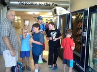 20150821 175012  Vending machine MADNESS every day, several times!!!! It was so funny watching the boys choose their snacks, and us grapple with coins, swim stuff, and gear! We could spend 20 min here, easy.