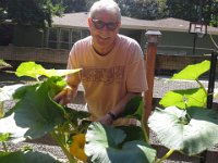 20150813 141328  Doug Olson, science teacher and egg customer who stops in every now and then just to see what is cookin' here while buying eggs!