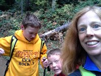 20151024 114547  Nice attempt - first of many- at a family selfie for Dave who is traveling at the moment. Look what Sam is doing? Awesome, right?!