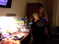20160212 213315  Some hockey moms really know how to travel and keep a pantry!