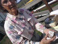 20160402 132441  Learning about the Ellensburg blue agate...elusive ;) Oh - and attack llamas!