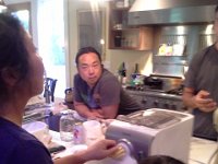 20160808 181013  And Kumiko's brother is a real hoot! I enjoyed chatting with him. Here they are making pasta!