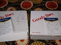 DSC 0021  Putting together boxes for friends.